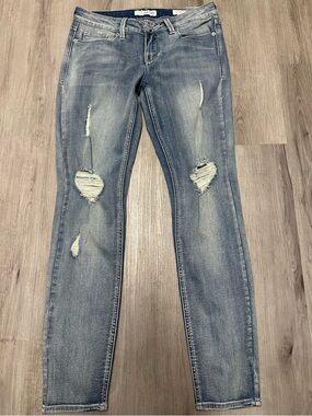 Guess Distressed Low Rise Power Skinny Cindy Fit Jeans 28